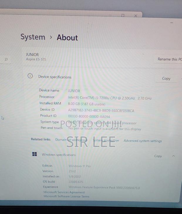 Laptop Acer Aspire E5-575 8GB Intel Core I5 SSD 256GB photo 7