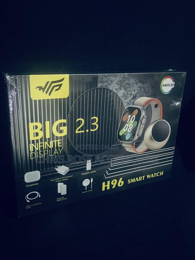 H96 Smartwatch Earbuds Combo With Mini Speaker