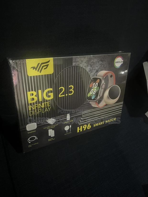 H96 Smartwatch Earbuds Combo With Mini Speaker photo 2
