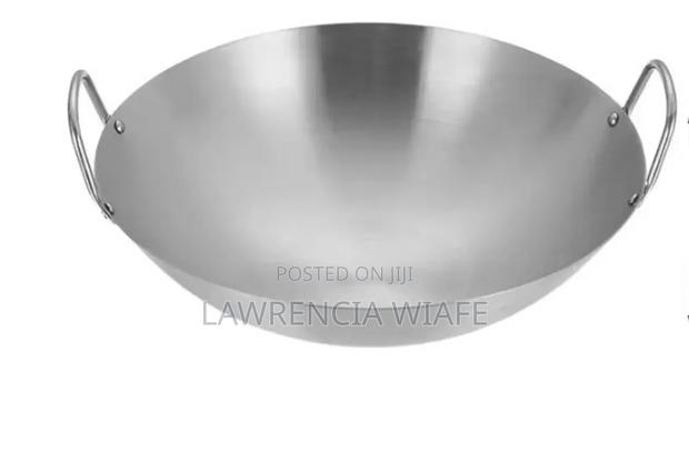 38cm Stainless Steel Wok