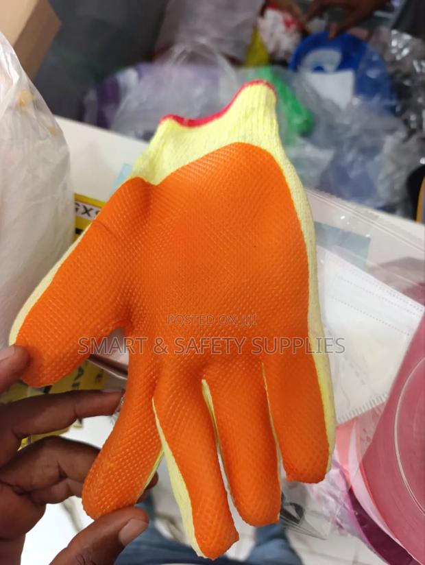 Safety Gloves (Orange Palm) Dozen · Photo 2