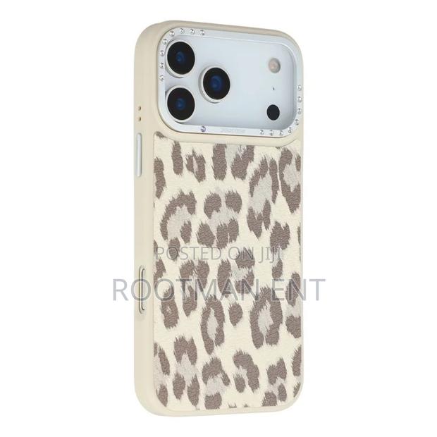 Jaucase for iPhone 17 Pro Max Magnetic Case Leopard Print Pu + Tpu photo 3