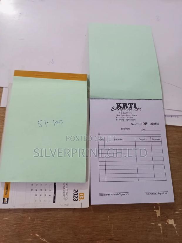 Poly Bag, T- Shirts, Receipt Books, And Paper Bags Printing