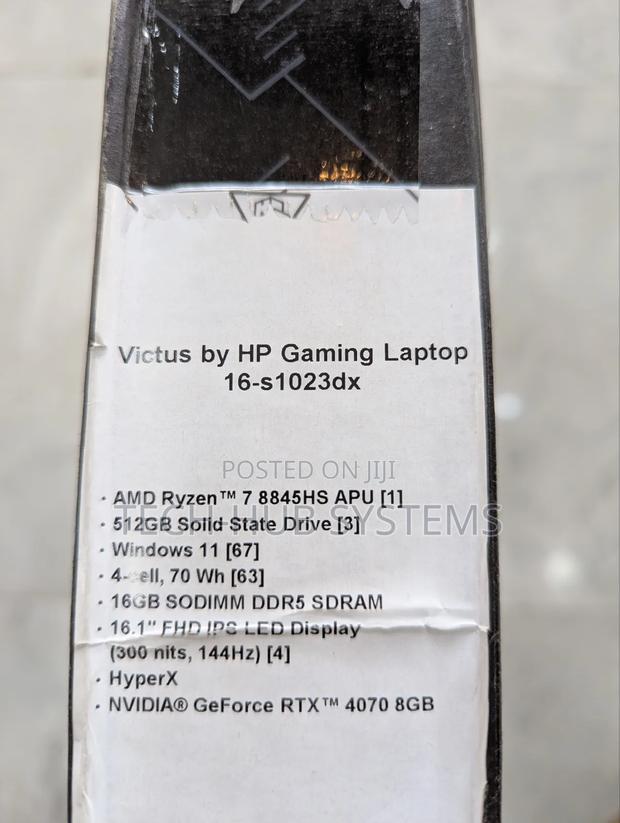 New Laptop HP Victus 16 16GB AMD Ryzen 7 SSD 512GB photo 3