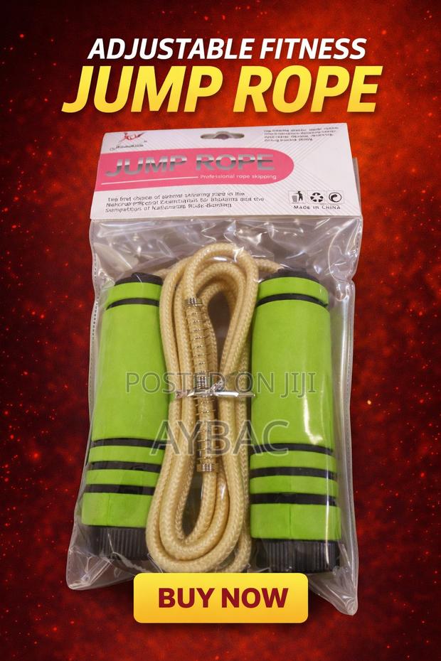 Adjustable Jump Rope – Fitness Skipping Rope for Exercise Cardio photo 2