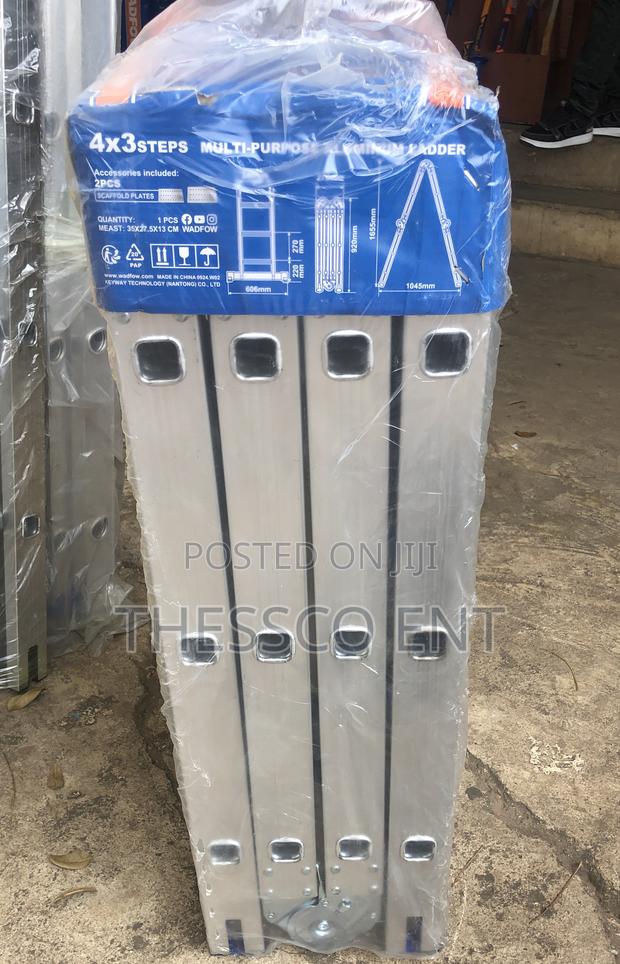 Wadfow 4x3 Multi Purpose Aluminum Ladder