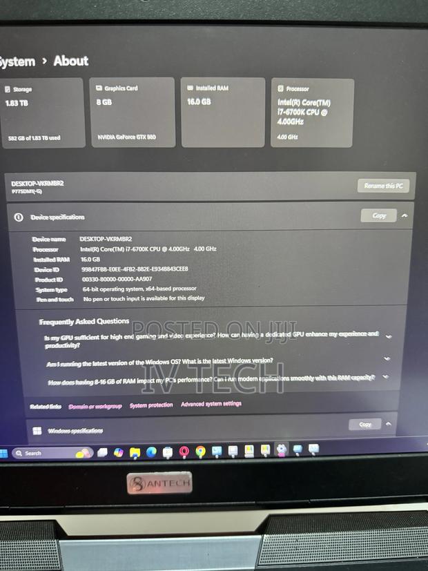 Laptop Clevo P17SM 16GB Intel HDD+SSD 2T photo 7