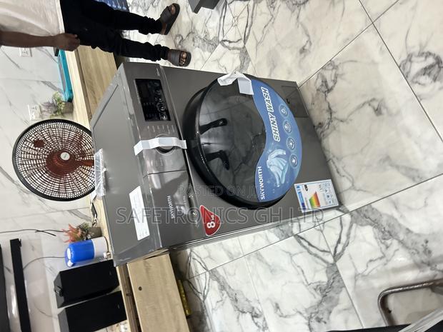 Correct New 8kg Frontload Skyworth Grey Electric Full Auto Washer