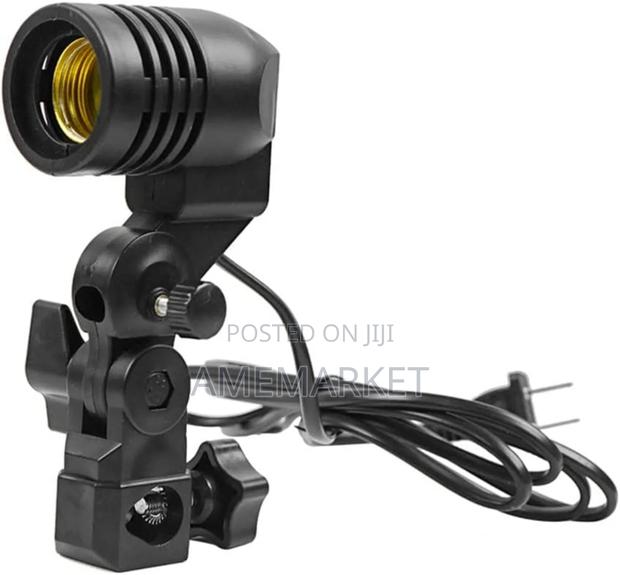 Photography Studio Light Lamp Holder With Umbrella Mount – E27 Socket photo 2
