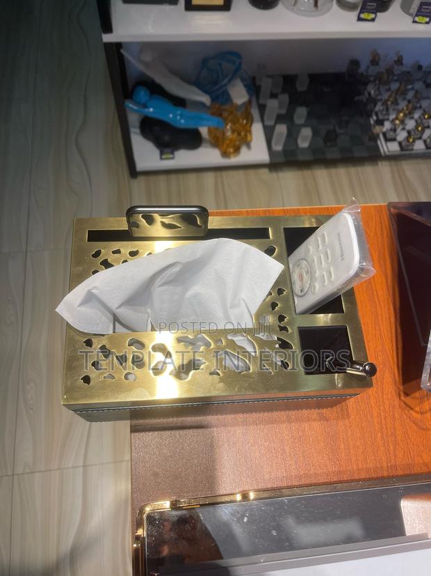 Tissue Holder With Organizer Storage