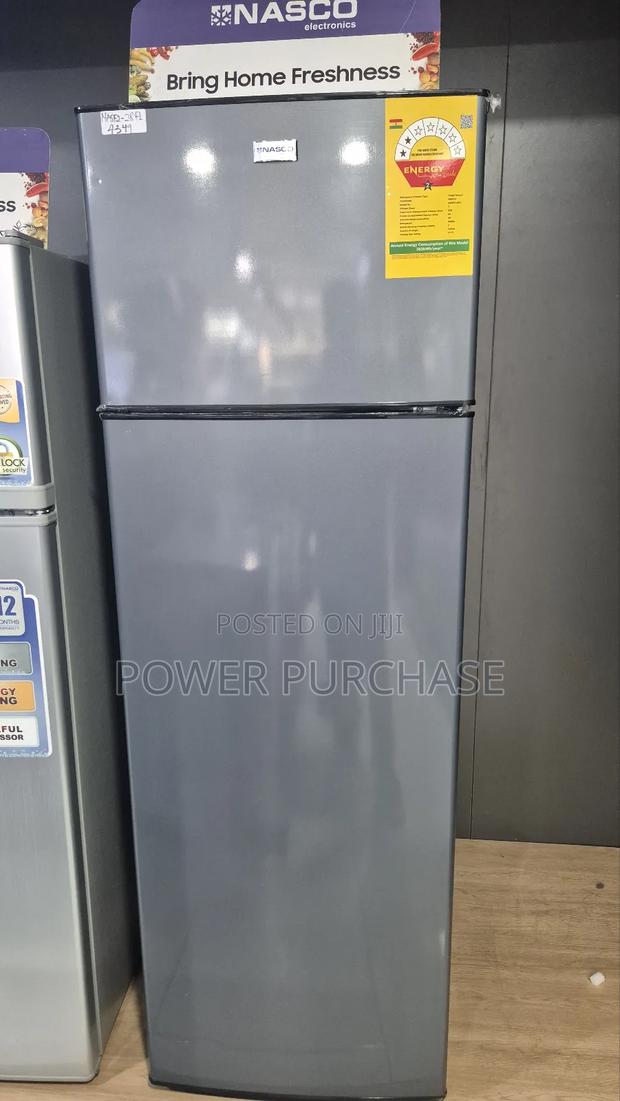 Nasco 280litres Double Door Fridge