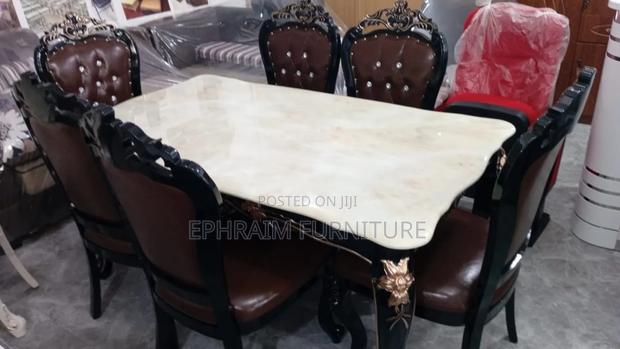6 Chairs Marble Dinning Table photo 2