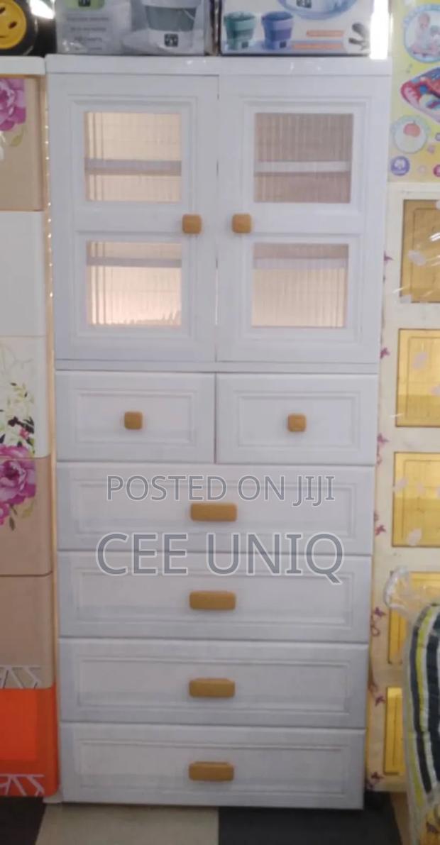 Baby Plastic Wardrobe With Hanging Compartment photo 2