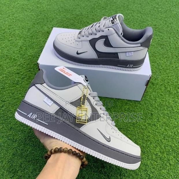 Nike Air Force 1 Low Grey Metallic Sneakers