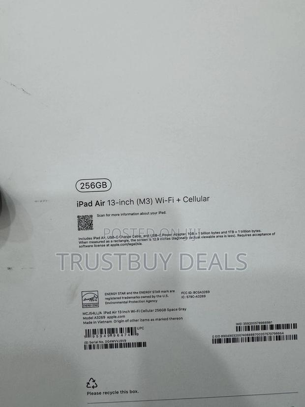 New Apple iPad Air 13 (2025) 256 GB Gray photo 2