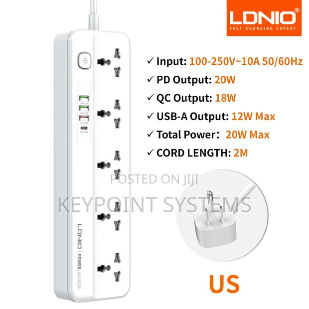 Ldnio Sc5415 Surge Fast Charging Power Strip photo 2