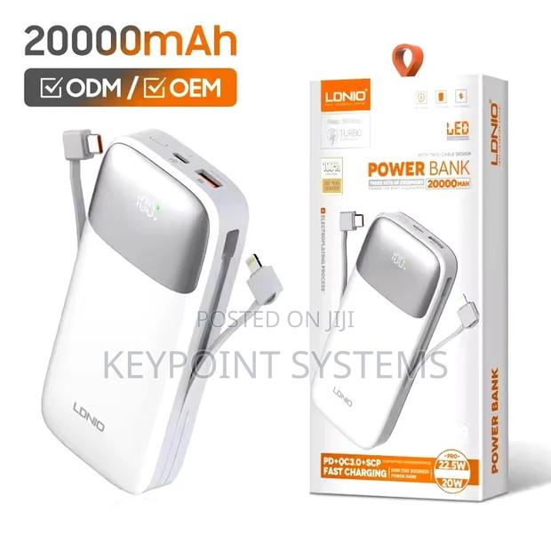 Ldnio Pq.20 20000mah 22.5w Fast Charging Power Bank
