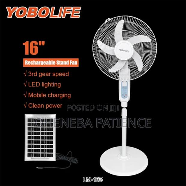 Solar Rechargeable Fan