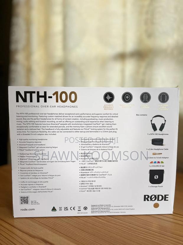 Rode Nth-100 Professional Over-ear Headphones photo 4