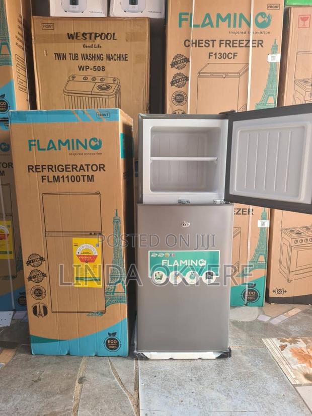 Original Flamingo 80 Liters Refrigerator Top Freezer Two Doors 1,750 photo 2