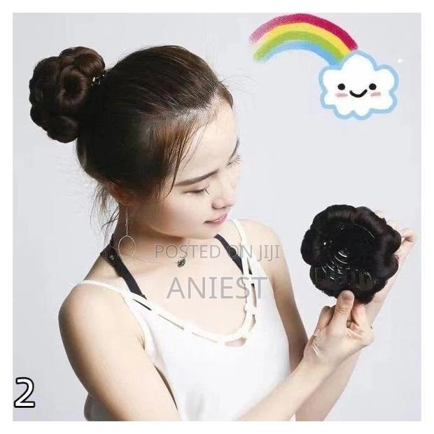 Blacklux Pony Hair Bun Clip-Black