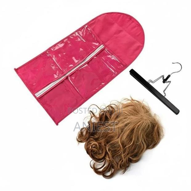 Wig Storage Bag With Clear Window 80cm X 29cm-Pink photo 2