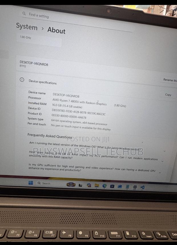 Laptop Lenovo 16GB AMD Ryzen 7 SSD 1T