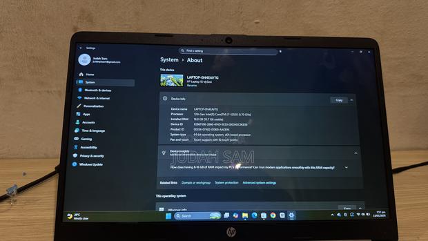 Laptop HP 16GB Intel Core I7 SSD 500GB photo 2