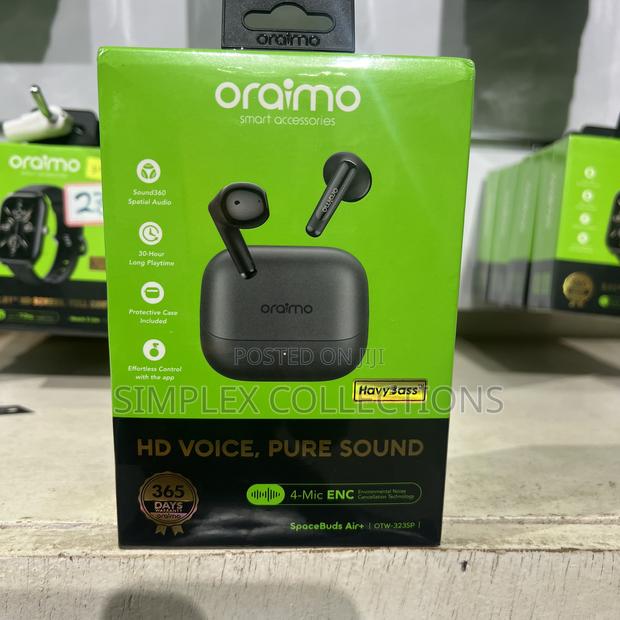 Oraimo Spacebuds Air+ Ipx4 True Wireless Earbuds With Free Case