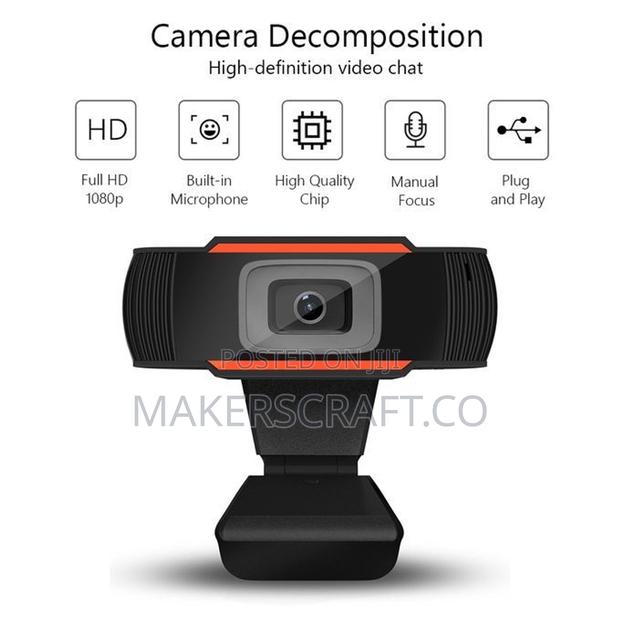1080p Full Hd Usb Webcam Computer Camera With Microphone photo 2