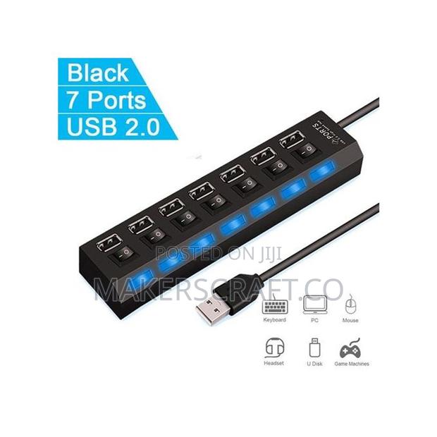 Usb Splitter Adapter, 7 Port Usb Splitter