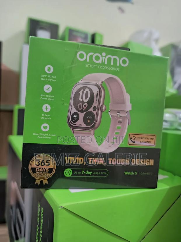 Oraimo Watch 5 2.01" Hd Panda Glass 1atm Smart Watch - Sunset Pink photo 2