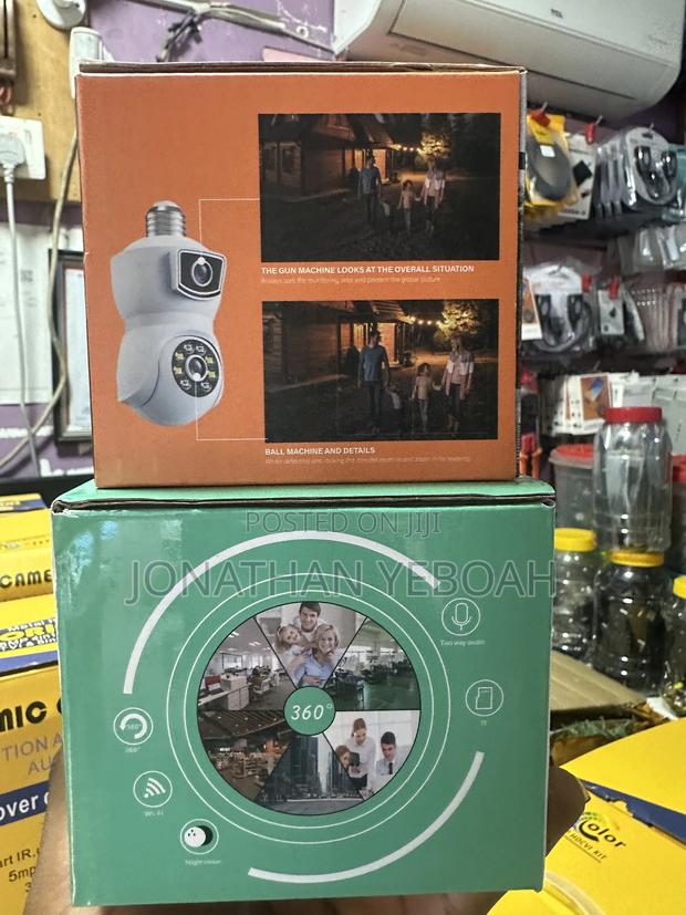 Wifi Bulb Double Lens Cctv Camera photo 3