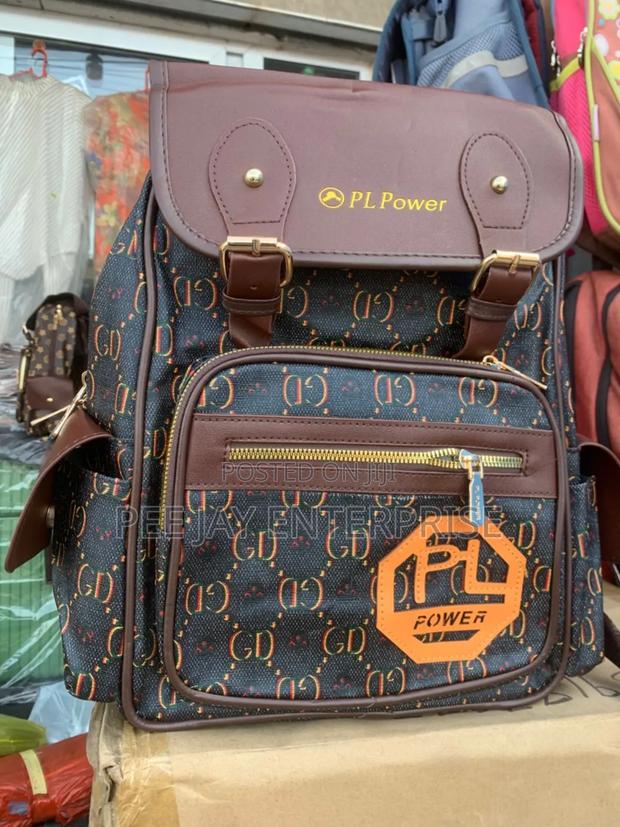 Black Checkered Pattern Multifunctional Backpack photo 2