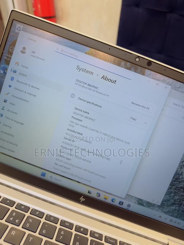 Laptop HP EliteBook 840 G8 16GB Intel Core i7 SSD 512GB photo 16
