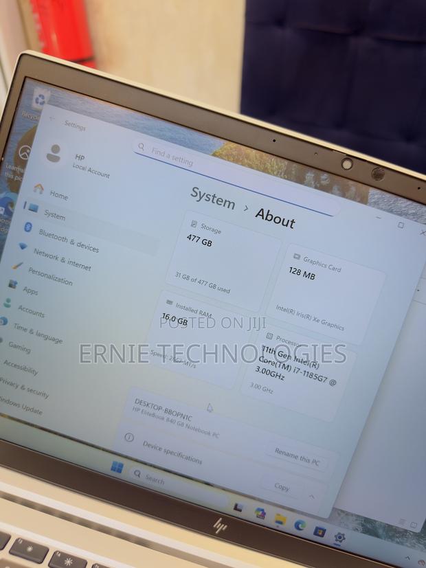 Laptop HP EliteBook 840 G8 16GB Intel Core i7 SSD 512GB photo 15