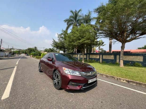 Honda Accord Sport SE 4dr Sedan FWD (2.4L 4cyl 2A) 2017 Red photo 2