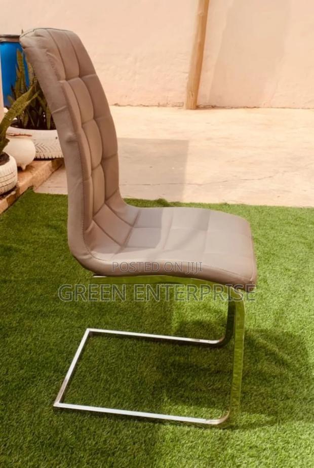 Chic Faux Leather Cantilever Dining Chair photo 3