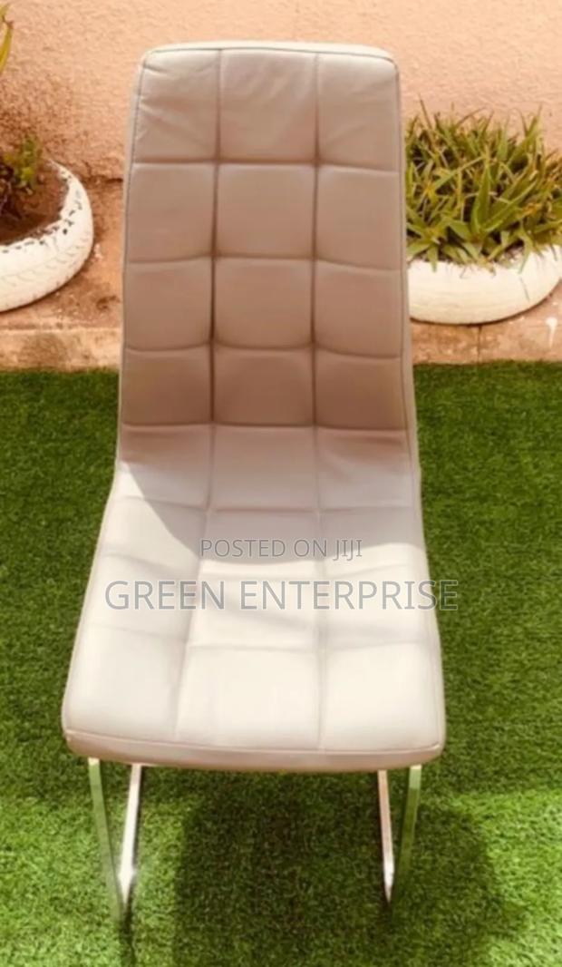 Chic Faux Leather Cantilever Dining Chair