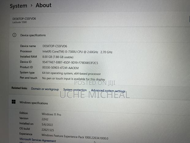 Laptop Dell Latitude 5580 8GB Intel Core I5 SSD 256GB photo 3