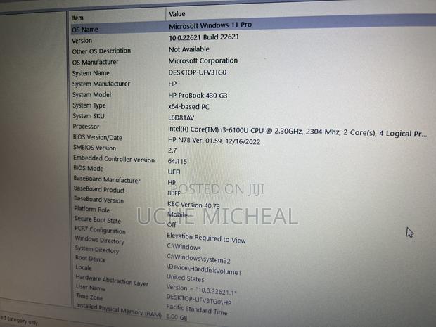 Laptop HP ProBook 430 G3 8GB Intel Core I3 SSD 128GB photo 4