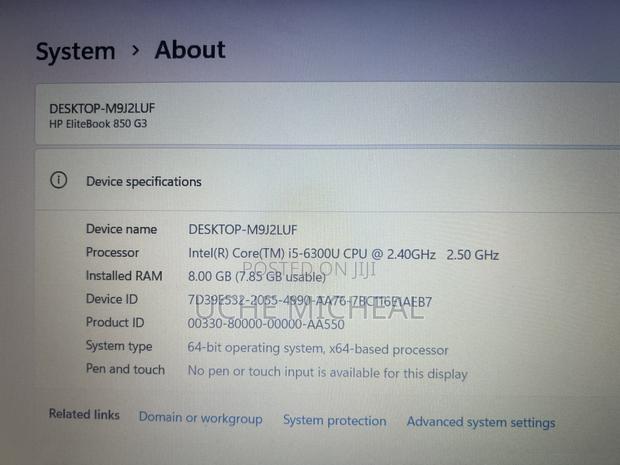 Laptop HP EliteBook 850 8GB Intel Core I5 HDD 500GB photo 4