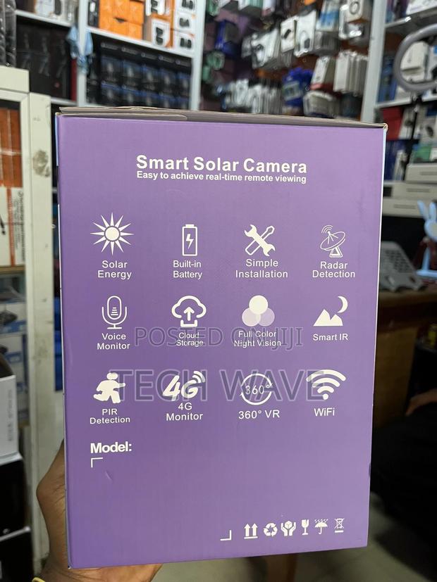 Ptz Solar 3 Lens Cctv Camera Takes Sim photo 5