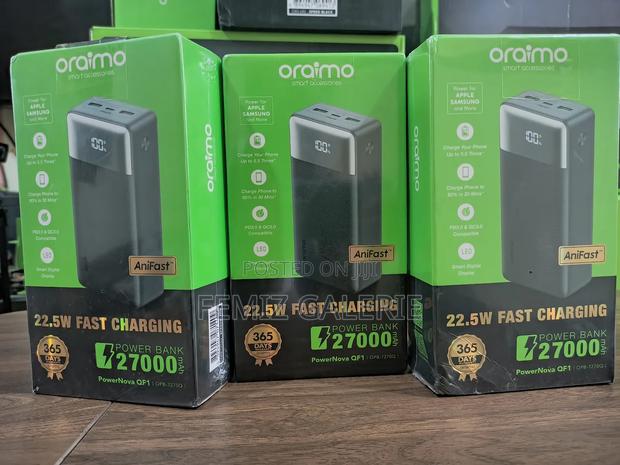 Oraimo Powernova Qf1 27000mah 22.5w Power Bank photo 2