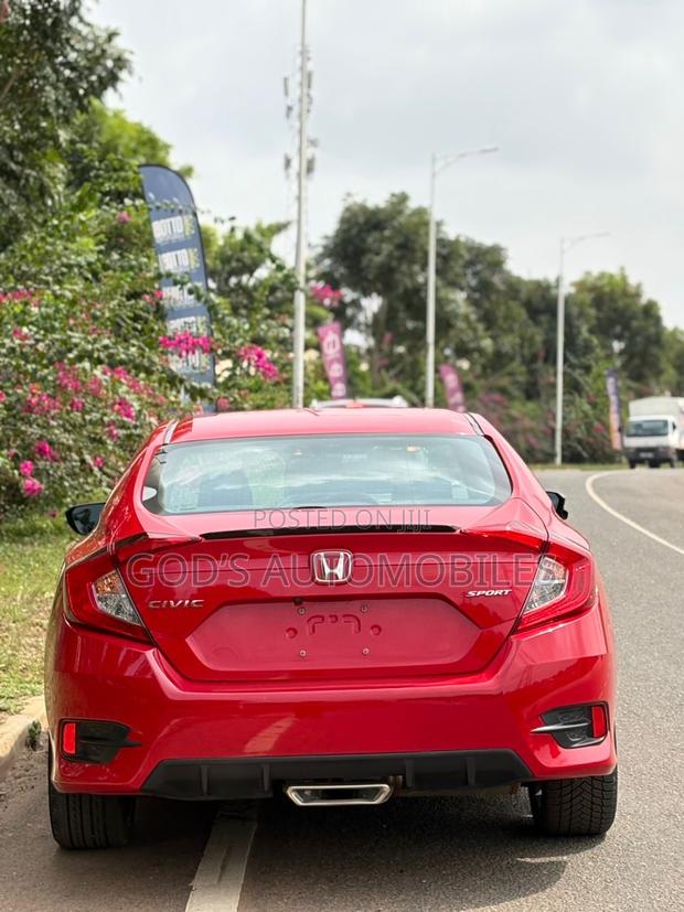 Honda Civic Sport Sedan 2020 Red photo 2