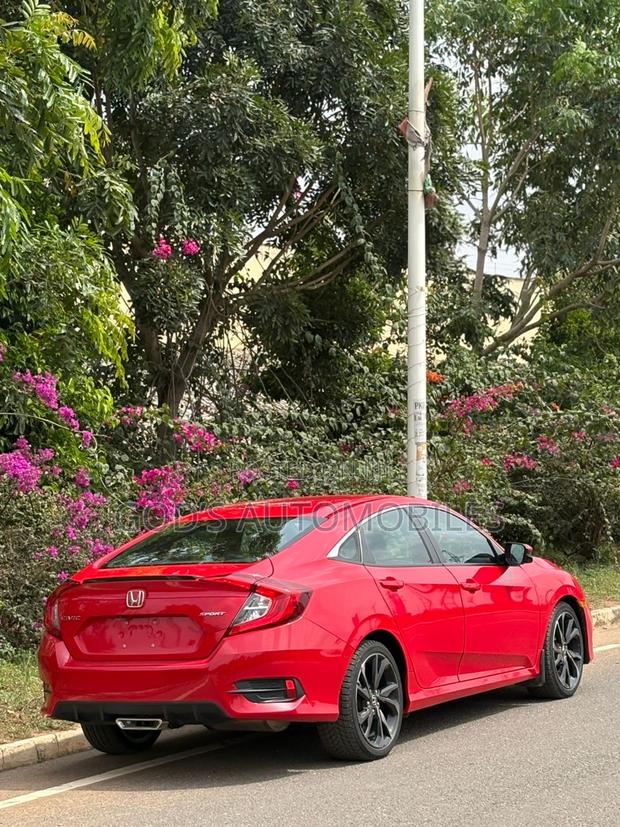 Honda Civic Sport Sedan 2020 Red photo 3