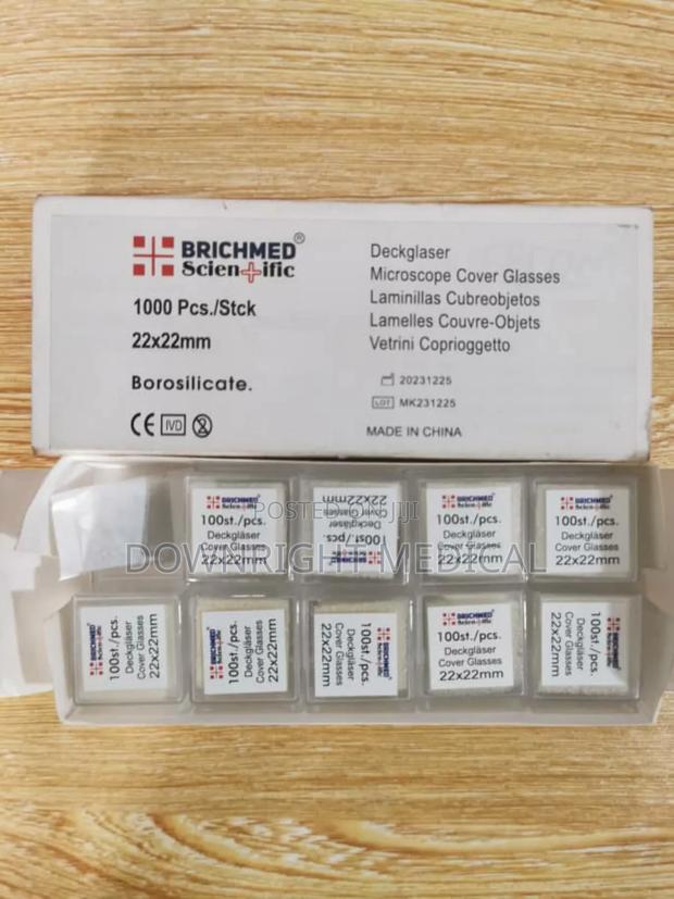 Microscope Cover Slips / Glass (22x22mm) · Photo 1