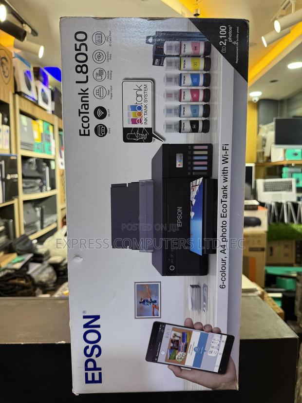 Epson Eco Tank L8050 A4 Photo Printer With Wi-fi 6 Color Wireless> photo 3
