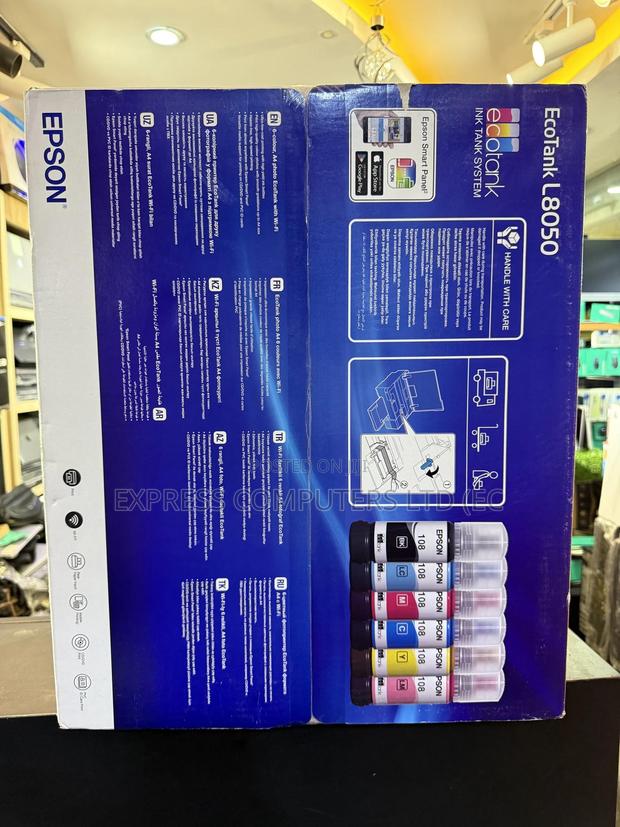 Epson Eco Tank L8050 A4 Photo Printer With Wi-fi 6 Color Wireless> photo 2