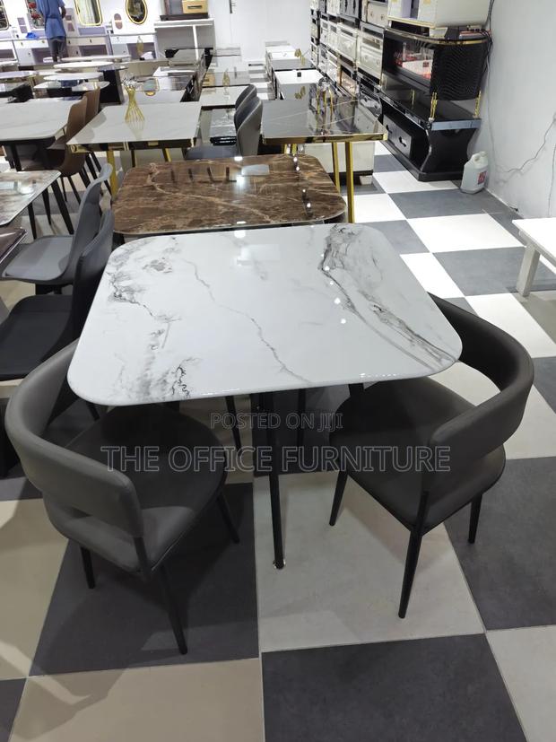 White Marble Cute Dining Table photo 2